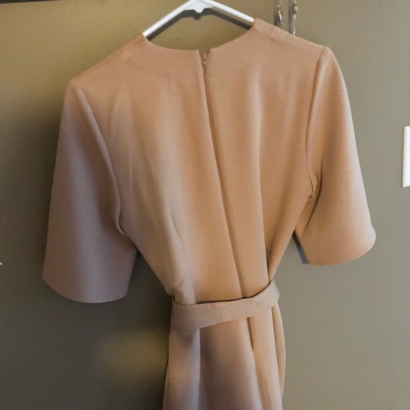 ASOS Nude Dress w/belt- Size 6 - Picture 5 of 5